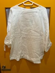 Y【Y3-81】◇  Sonny Label    袖口リボンリネンブラウス　白色　レディース