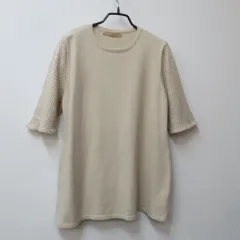 YOICHEU 요이츠 エンブロイダリー 袖 半袖 ニット