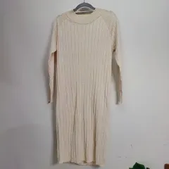 レディース アイボリー ニット ONE PIECE 100サイズ 春 秋 5266