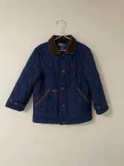 ポロラルフローレン ネイビー キルティング ジャケット