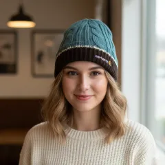 カーハート スポーツ ファッション ビーニー ブルーグリーン CH-4