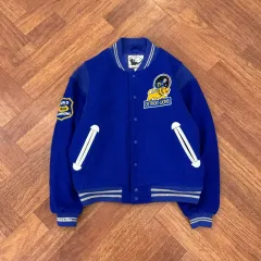 105 110 Mitchell and Ness NFL デトロイト ライアンズ ウール スタジャン ジャケット