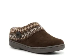クラークス レディース シューズ サンダル セーター Clarks Fair Isle Sweater Clog Dark Brown ブラウン