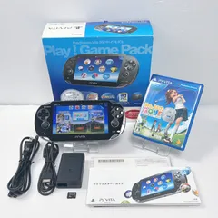 美品 PSVITA PCH 1100 クリスタルブラック 純正4GBメモリーカード みんなのGOLF6 付き PlayStation Vita FW3.74 遊べるセット 動作確認済み ソニー プレイステーション psvita 管理番号M1609