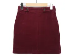 バナナリパブリック BANANA REPUBLIC スカート タイト コーデュロイ ストレッチ 0 ボルドーのサムネイル