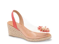 アンドレア アース レディース シューズ サンダル Andre Assous Aspen Espdarille Wedge Sandal Coral コーラルのサムネイル