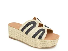 アンドレア アース レディース シューズ サンダル プラットフォーム Andre Assous Serene Platform Sandal BeigeBlack ブラックのサムネイル