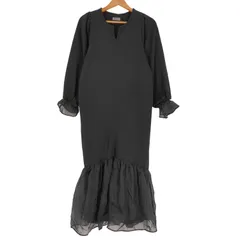 バブ Bab オーガンジー切替スウェットワンピース レディース JPN：M 