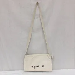 agnes b. アニエスベー ロゴサコッシュ GO03-07 コットンキャンバス ミニショルダーバッグ