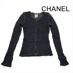 CHANEL シャネル フレア モヘア ノースリーブ ニット セーター 42 