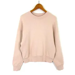 ユニクロ UNIQLO ユー U スウェット クルーネック プルオーバー トレーナー 長袖 M ベビーピンク