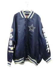 NFL 90s スーパーボウルチャンピオン ナイロンスタジャン 優勝記念 COWBOYS ネイビー 3XL