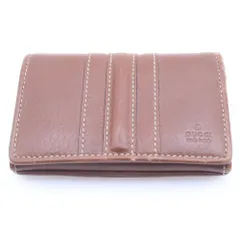 GUCCI (グッチ) Leather Card Cade レザーカードケース 名刺入れ ブラウン 233061のサムネイル