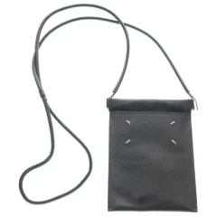Maison Margiela (メゾンマルジェラ) フォンケース ショルダーバッグ レザー ブラック