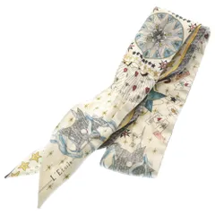 DIOR (ディオール) ミッツァ シルクスカーフ ホワイト 総柄