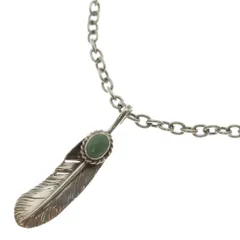 ARIZONA FREEDOM (アリゾナフリーダム) 銀縄ターコイズフェザートップ チェーン付きネックレス シルバー