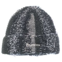 Supreme ニット帽 グレー系 ストライプ - メルカリ