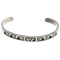 INDIAN JEWELRY (インディアンジュエリー) ホピ族 オーバーレイ バングル シルバー