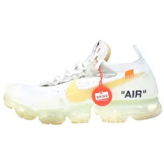 NIKE (ナイキ) ×OFF-WHITE THE 10 AIR VAPORMAX FK AA3831-100 オフホワイト ザテン エアヴェイパーマックス フライニット ローカットスニーカー US8.5/26.5cm ホワイト