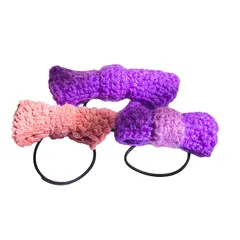 親子で楽しむ、彩りリボンのヘアゴムセット