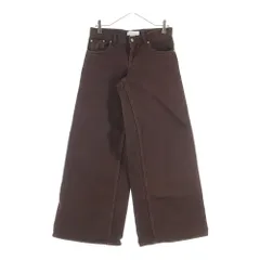 STELLA McCARTNEY (ステラマッカートニー) Logo Patch Jeans ロゴパッチジーンズ ワイドレッグデニム レディース ブラウン 6D04283SQH42のサムネイル