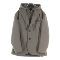 EMPORIO ARMANI (エンポリオアルマーニ) フーデッド付き レイヤード テーラードジャケット カーキ 6R1G73 1NFTZのサムネイル