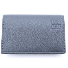 LOEWE (ロエベ) BUSINESS CARDHHOLDER アナグラムロゴ レザー ビジネスカードフォルダー グレー C660M97X05
