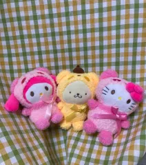 サンリオ マイメロディ/ポムポムプリン/ハローキティ ぬいぐるみキーリング