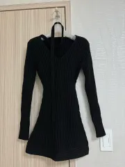 EGGKA エッグカ ニット ゴージ ミニ ブラック ONE PIECE 冬コーデ 新品