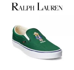 ポロラルフローレン ベア スリッポン グリーン