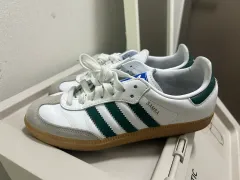 アディダス サンバ OG 白/緑 スニーカー