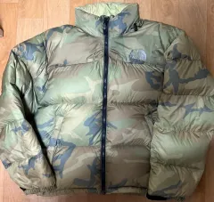 THE NORTH FACE ザノースフェイス カモフラージュ センターロゴ Nuptse(ヌプシ) 700 ダウン
