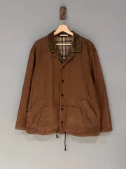 パパス ブラウン コーデュロイ ワークジャケット