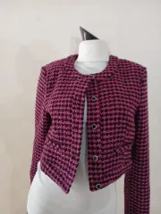 ザラ パターン クロップド ジャケット