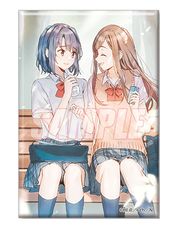 安達桜 島村抱月 安達としまむら オンラインくじ 2025 D賞 D-11 スクエア缶バッジ SSカバーイラスト くじ引き堂 グッズ 缶バッジ カンバッジ 缶バッチ カンバッチ