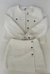 ハートクラブ ツイード ジャケット&スカート セットアップ