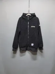 ユニセックス フリース ボア ジップアップパーカー