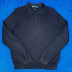 ポロ ラルフローレン 長袖 ニット カラーTシャツ M