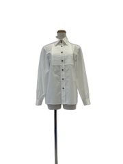 FOXEY NEWYORK 襟付き プリーツブラウス 長袖　40 FOXEY NEW YORK - FOXEY NEWYORK 襟付き プリーツブラウス 長袖 40の