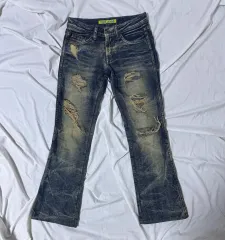 Cook jeans ウォッシュ フレア デニムパンツ