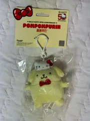 ハローキティ 50周年 ポムポムプリン キーホルダー