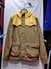 THE NORTH FACE ザノースフェイス フード ジャケット ブラウン/イェロー