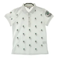 サイズ：M AND PER SE アンパスィ  半袖ポロシャツ ベル刺繍 ホワイト系 [240101650025] ゴルフウェア レディース ストスト