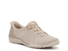 スケッチャーズ レディース シューズ スリッポン・ローファー スニーカー Skechers Hands Free Slipins Breatheasy SlipOn Sneaker Womens Taupe トープ