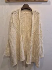 ザラ ニット アイボリー カーディガン