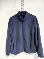 ネイビー フリース ジップアップ ジャケット