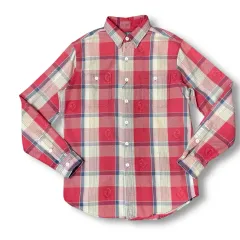 ポロ ラルフローレン CHECK ツーポケット ウェスタン 長袖 シャツ M