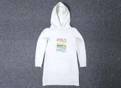 125 ポロ キッズ 起毛 フード Tシャツ ロング丈