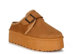 ロンドンラグ レディース シューズ サンダル プラットフォーム London Rag Ryeson Platform Slipper Womens Cognac