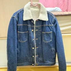 レディース フリーサイズ シープスキン デニムジャケット アウター